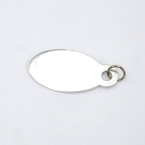 Tiffany & Co. Return to Tiffany Oval Pendant Top Charm Silver 925 Auth w/Bag - Picture 4 of 5